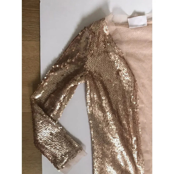Mia Joy Joyfolie Sequins Rose Gold Cardigan - Picture 4 of 8